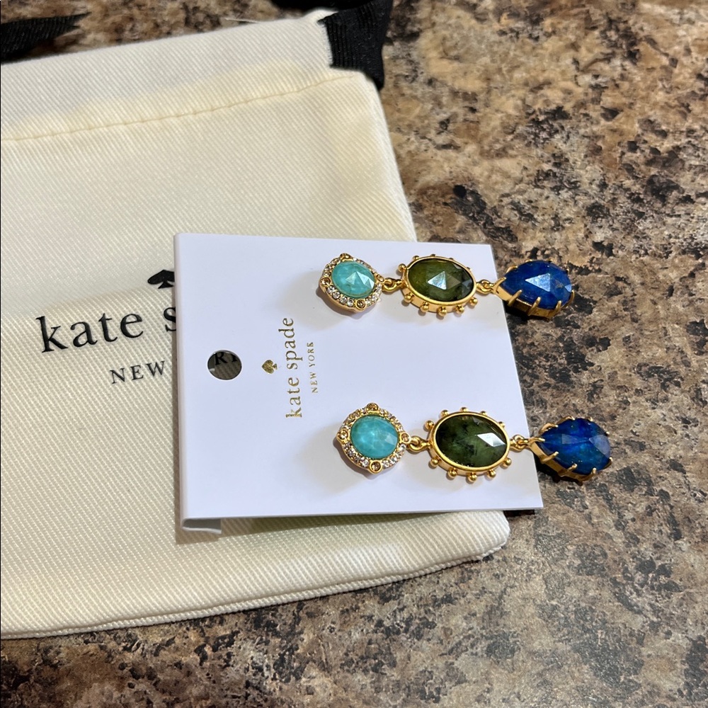 Kate Spade Perfectly Imperfect Small Linear Drop Earrings - Picture 6 of 7